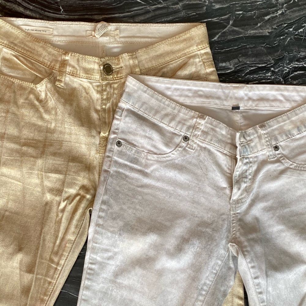 SILVER AND GOLD JEAN BUNDLE